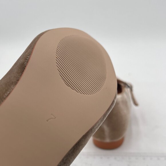 Pazzion Khaki Round Toe Mary Janes Comfortable Strap Buckled Ballet Flats Shoes - Picture 6 of 8